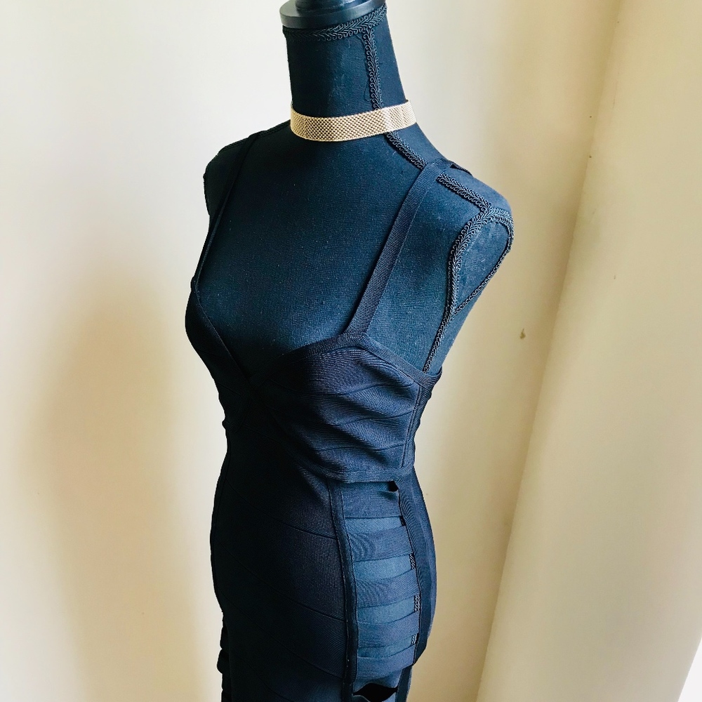 Black Bodycon Bandage Dress